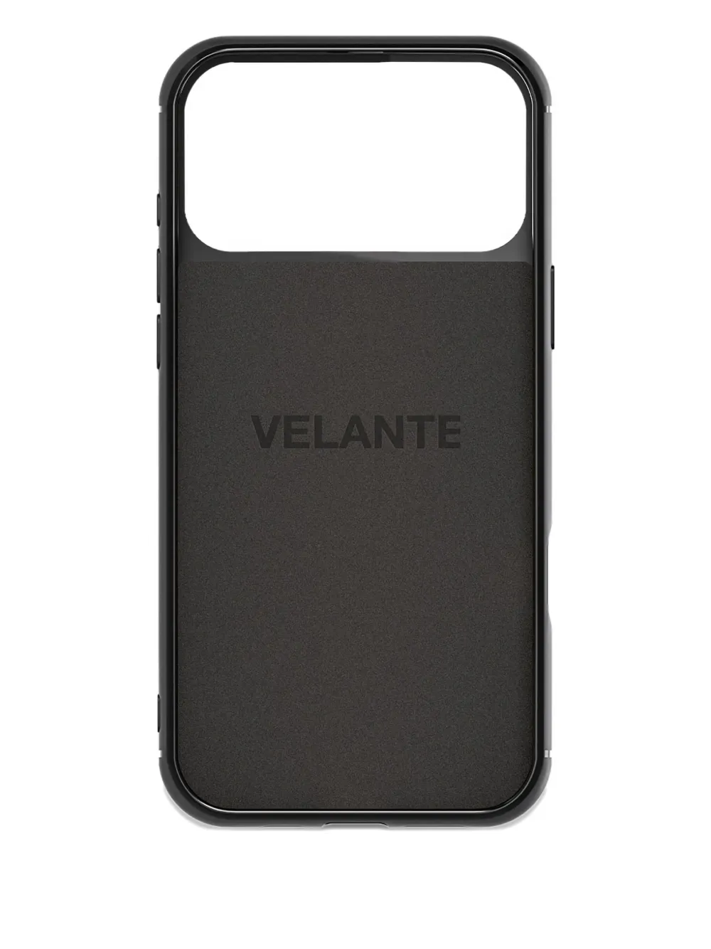 Velante Leather-textured Gold-embellished Iphone 17 Pro Phone Case In Brown