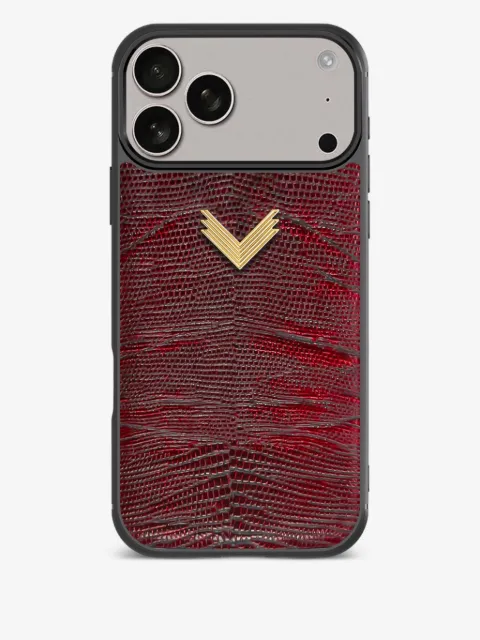 VELANTE snakeskin iPhone 17 Pro phone case