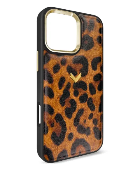 VELANTE leopard-print iPhone 16 Pro phone case
