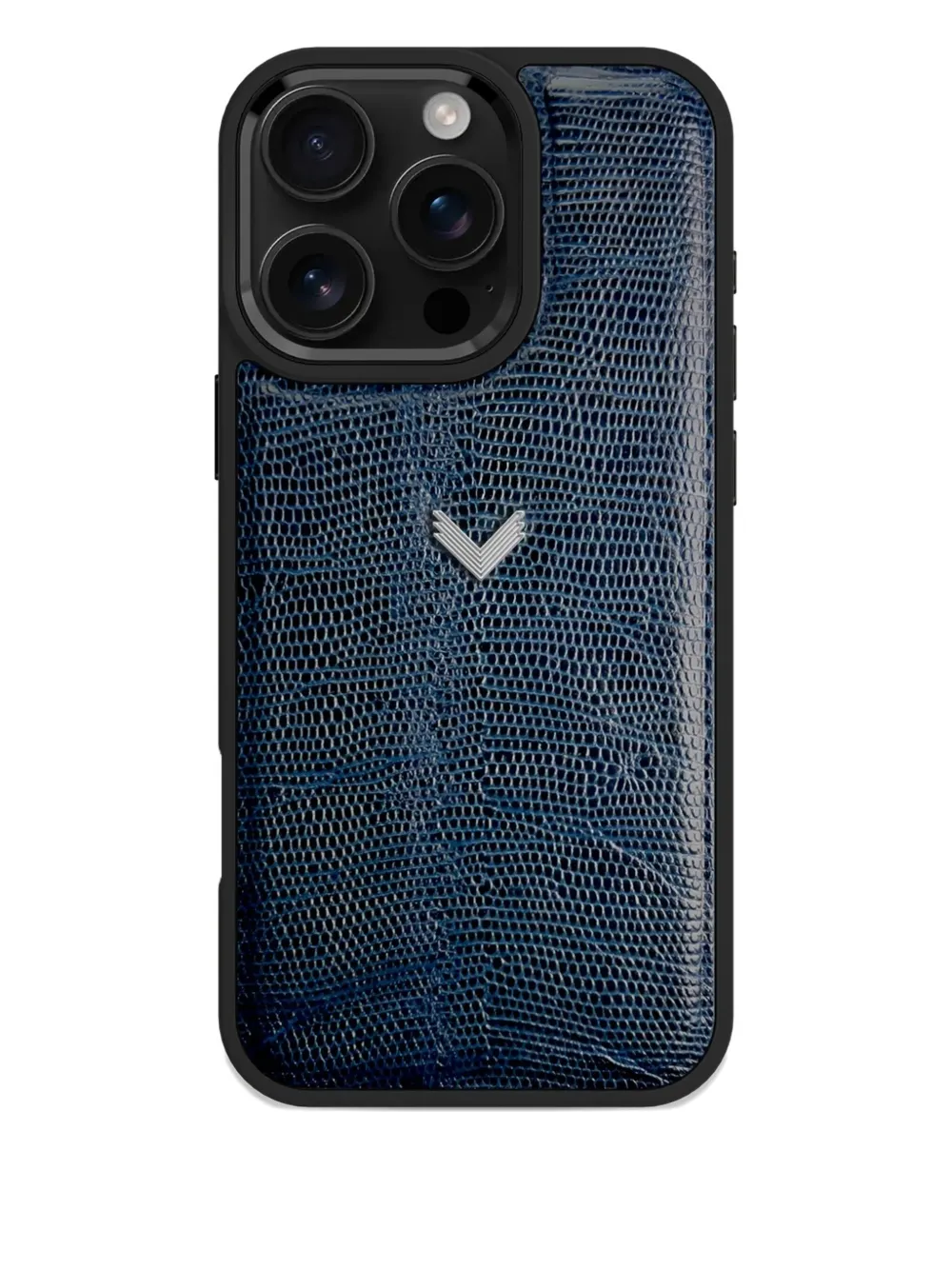 Velante Lizard-texture Iphone 16 Pro Case In Blue