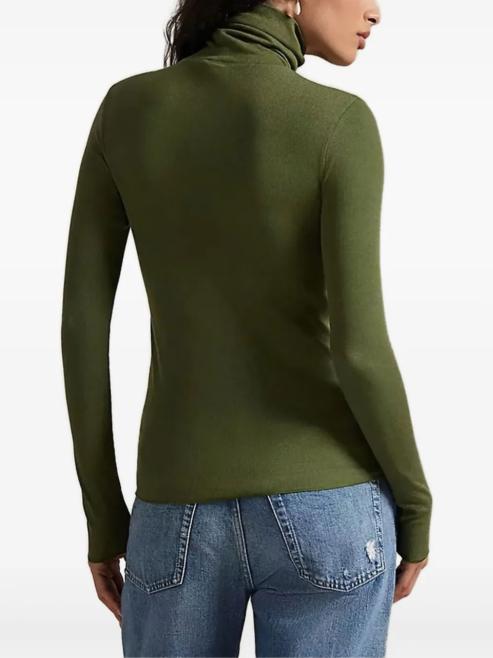 Polo Ralph Lauren T-shirt met col en lange mouwen Groen