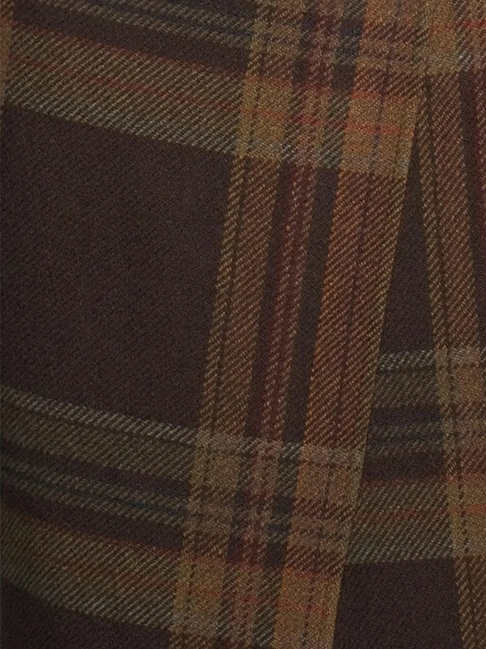 Polo Ralph Lauren Geruite midi-rok Bruin