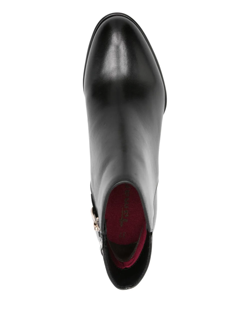 Tamaris 75mm Leather Ankle Boots In Black