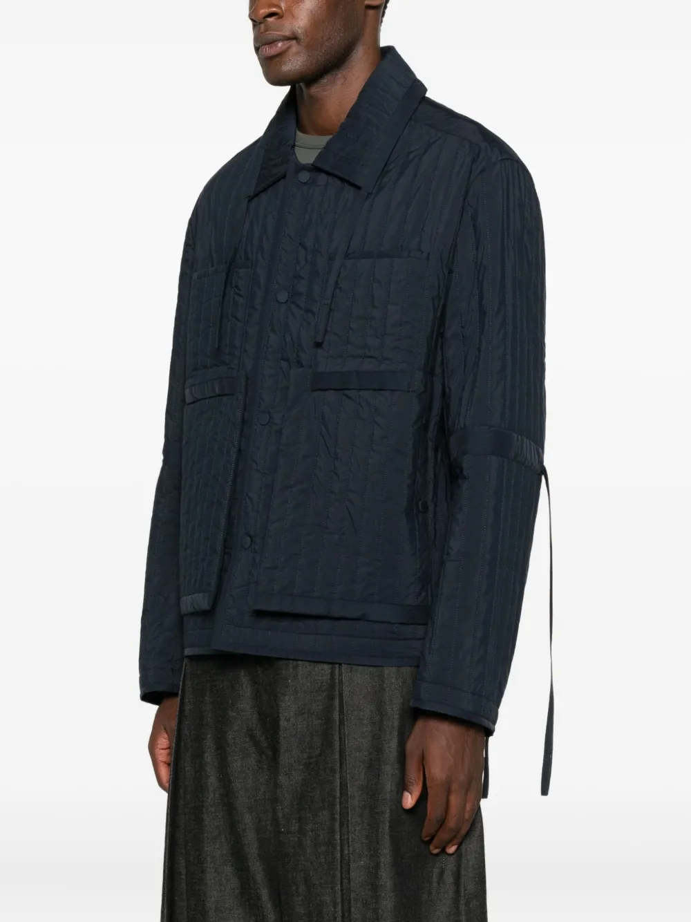 Craig Green Gewatteerd shirtjack Blauw