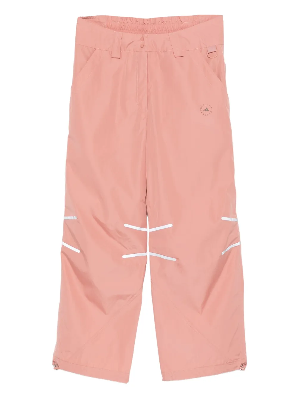 adidas by Stella McCartney reflective-stripe trousers | Pink | Image 1