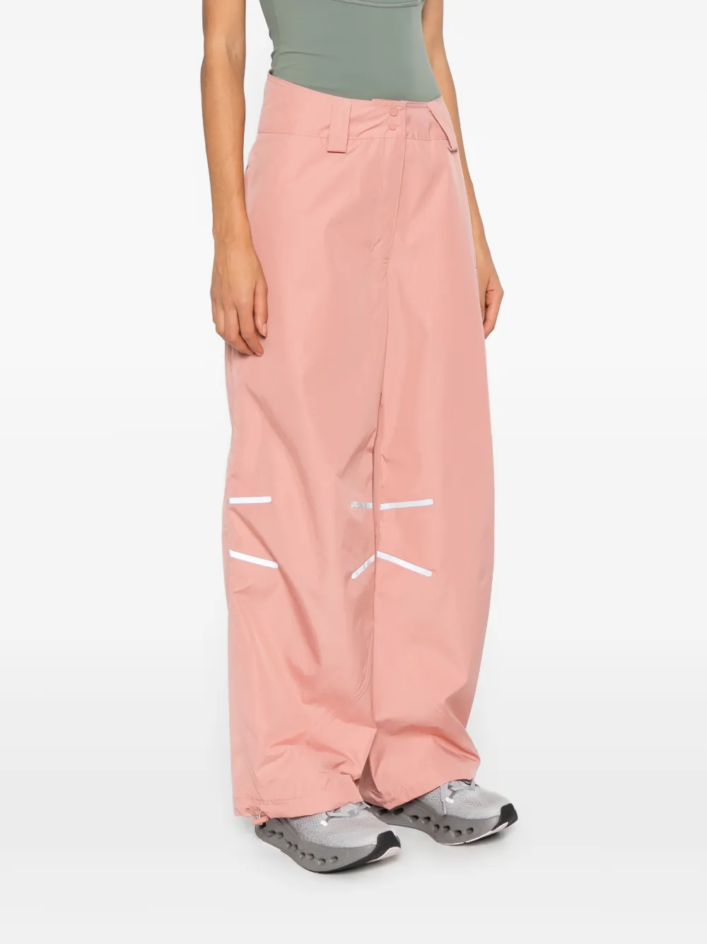 Adidas By Stella Mccartney Reflective-stripe Trousers In Pink