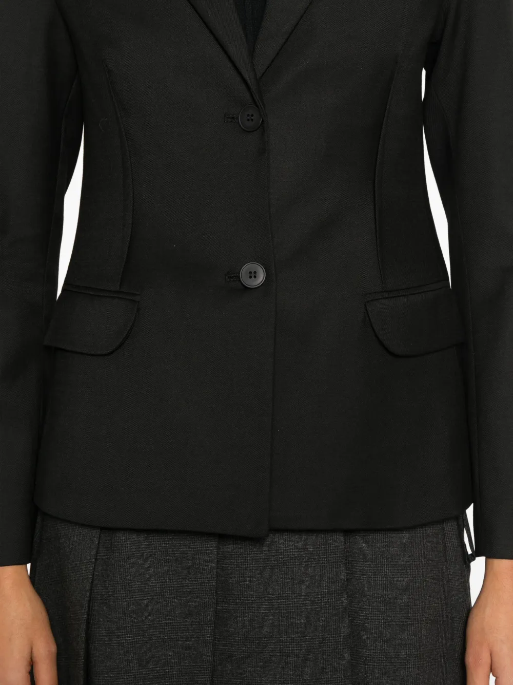 The Garment Necchi jack met knopen Zwart