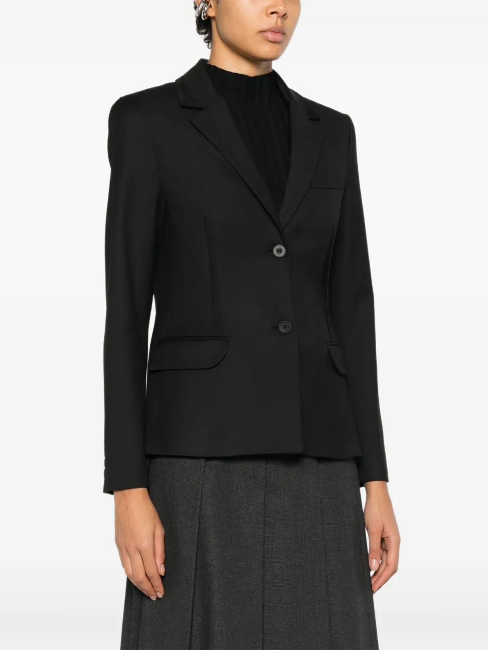 The Garment Necchi jack met knopen Zwart