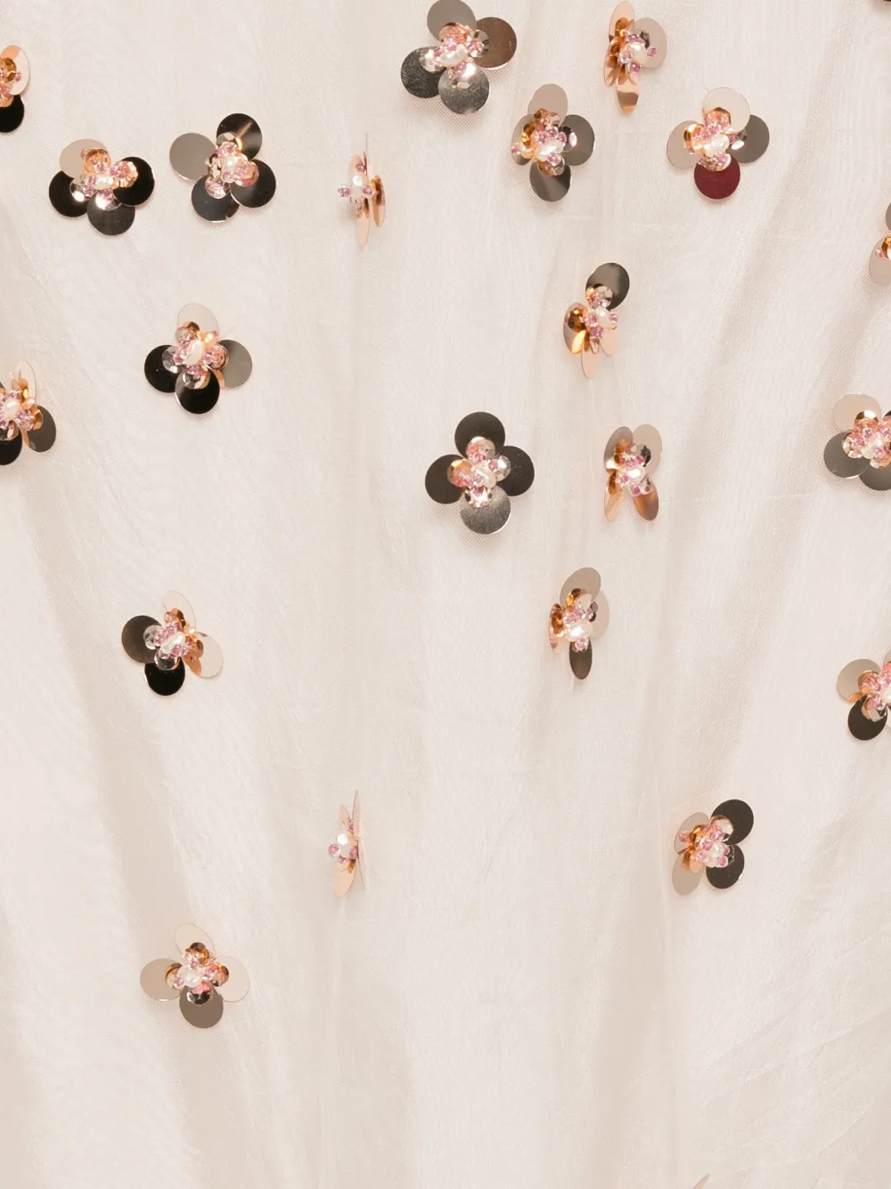 Forte Midi-rok met bloemdetail Beige