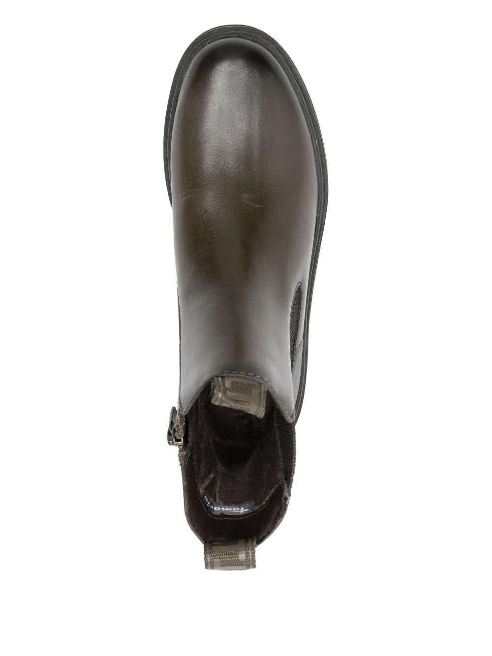Tamaris Leather Boots In Green