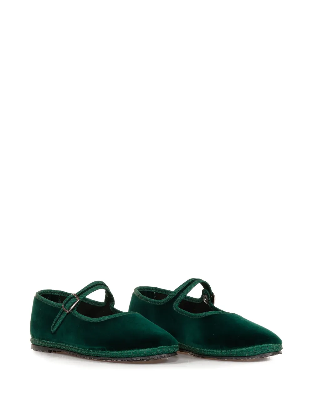 LE FRIULIANE buckle-strap velvet ballet flats | Image 2