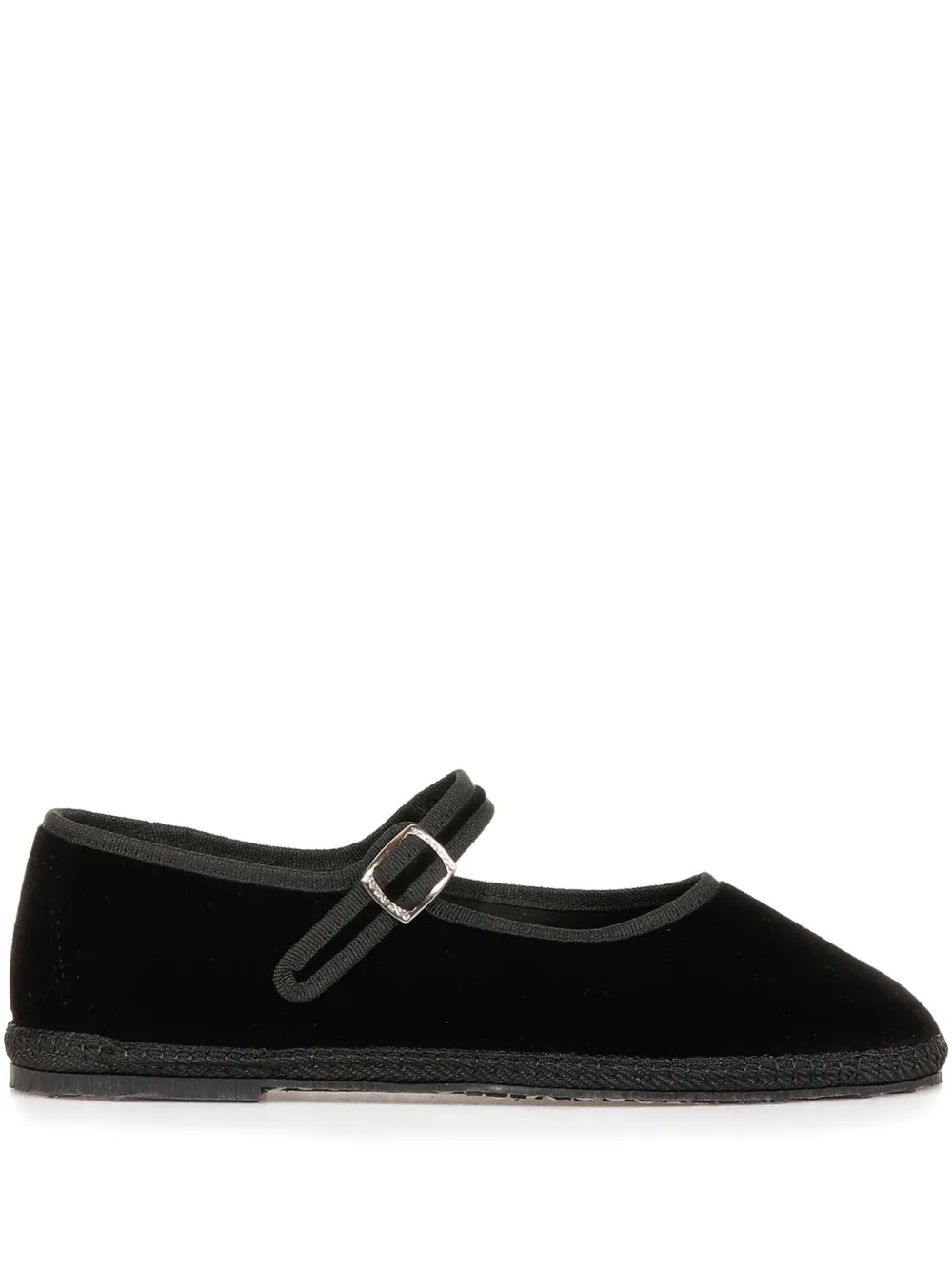 LE FRIULIANE velvet ballet flats | Black | Image 1