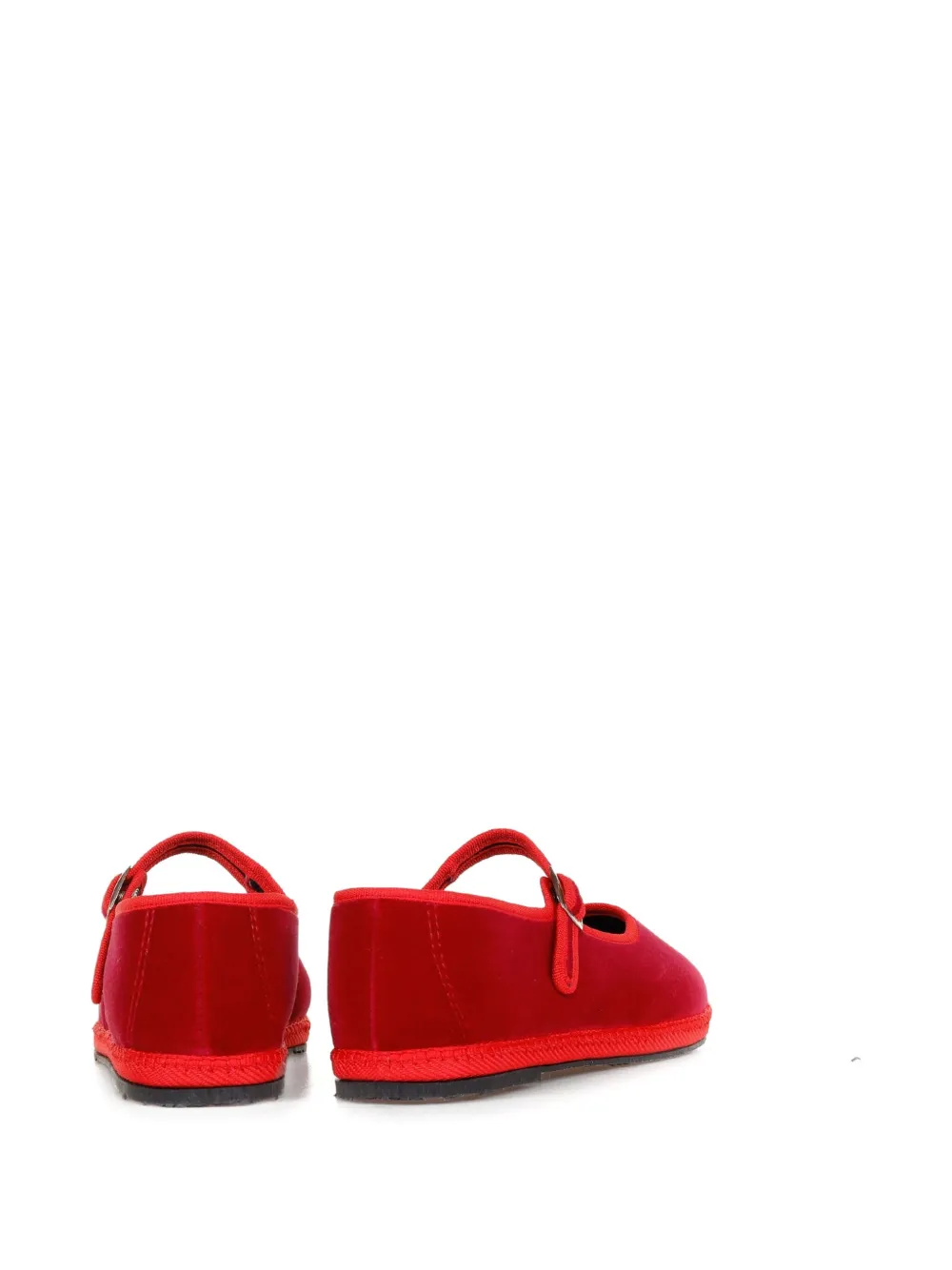 Le Friuliane Velvet Ballet Flats In Animal Print