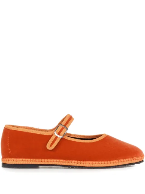 LE FRIULIANE velvet ballet flats