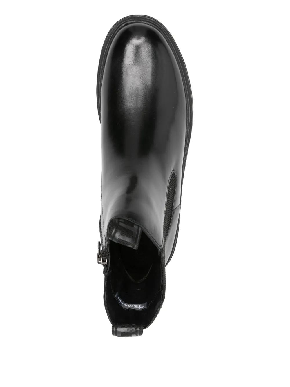 Tamaris Leather Chelsea Boots In Black