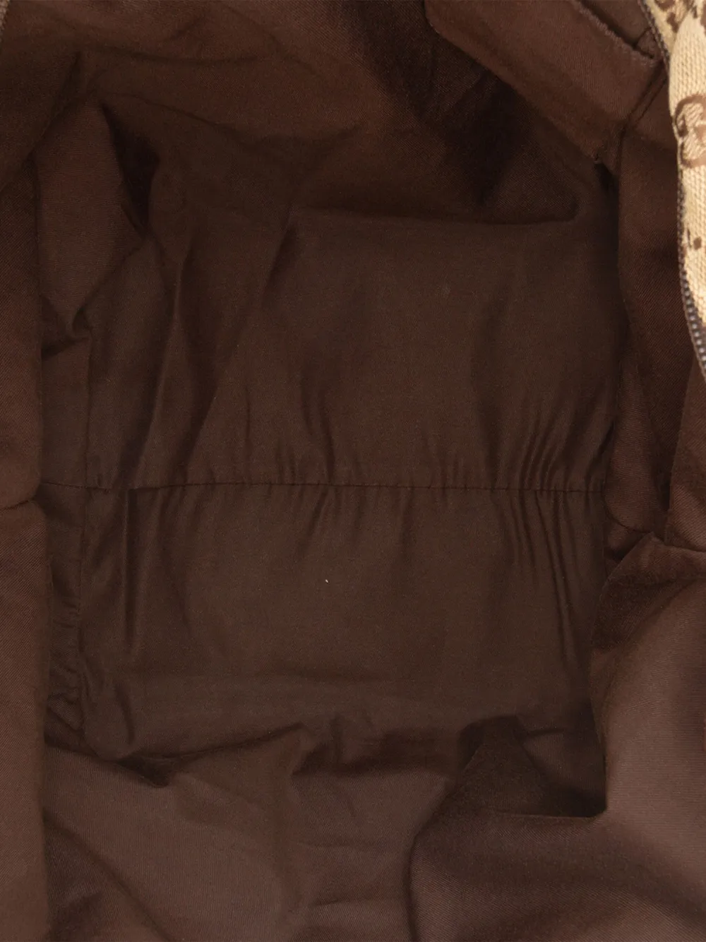 Pre-owned Gucci 2000-2015 Gg Canvas Web Tote Bag In Brown