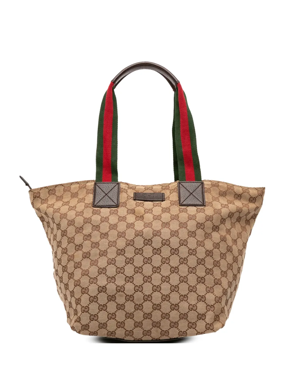 Gucci Pre-Owned 2000-2015 GG Canvas Web tote bag | Brown | Image 1