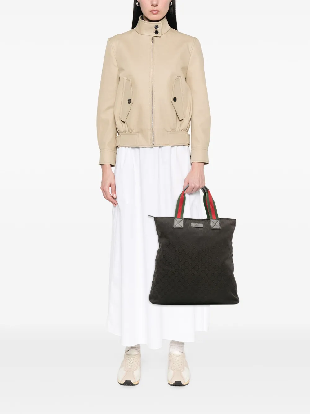 Gucci Pre-Owned 2016-2025 GG Canvas Web tote bag | Pre-Owned | Image 2