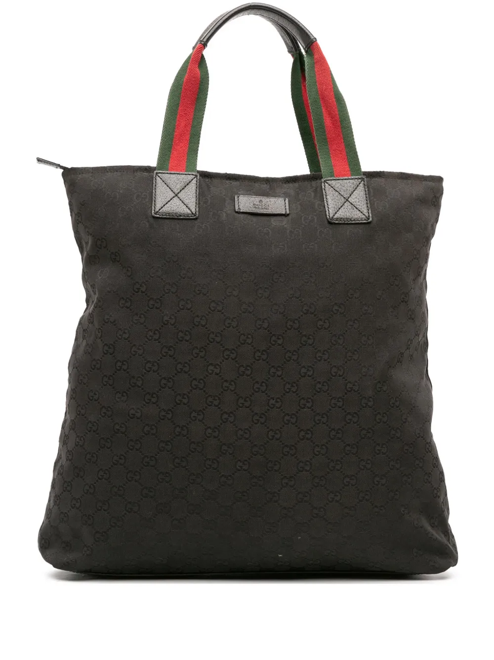 Gucci Pre-Owned 2016-2025 GG Canvas Web tote bag | Black | Image 1