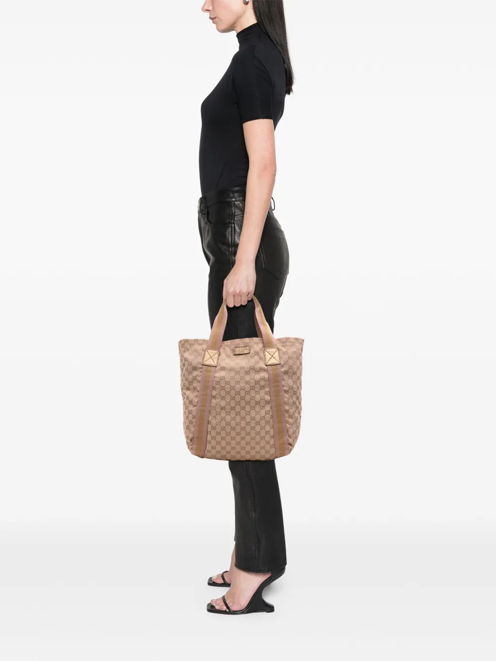 Gucci Pre-Owned 2016-2025 GG Canvas Web tote bag | Pre-Owned | Image 2