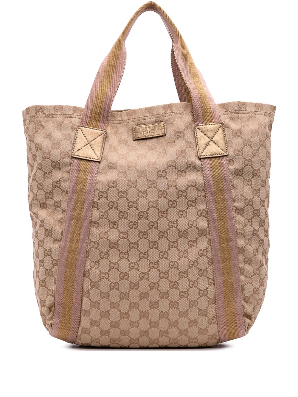 Gucci Pre-Owned 2016-2025 GG Canvas Web tote bag | Brown | Image 1