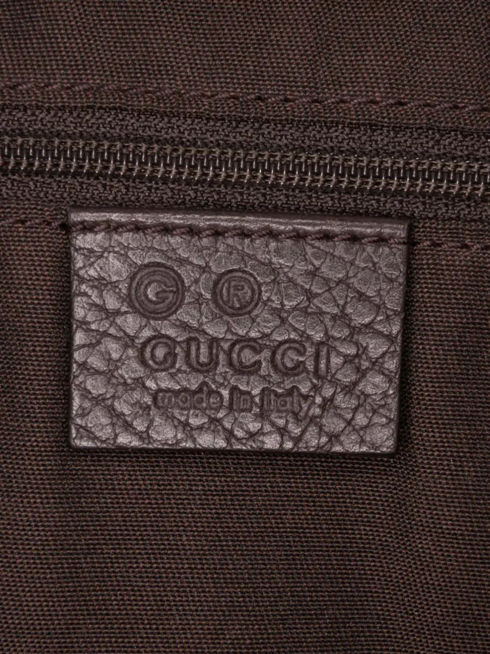 Pre-owned Gucci 2016-2025 Gg Crystal Abbey D Ring Convertible Tote Satchel In Brown