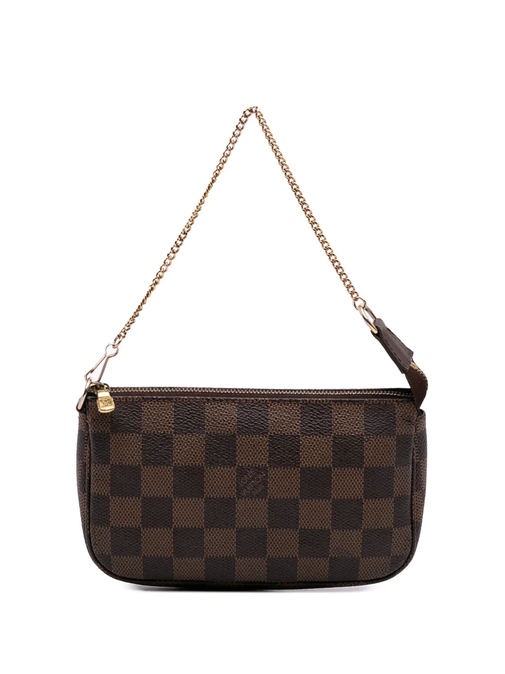 Louis Vuitton Pre-Owned 2002 ダミエ エベヌ ポシェット アクセソワール ハンドバッグ ミニ - ブラウン
