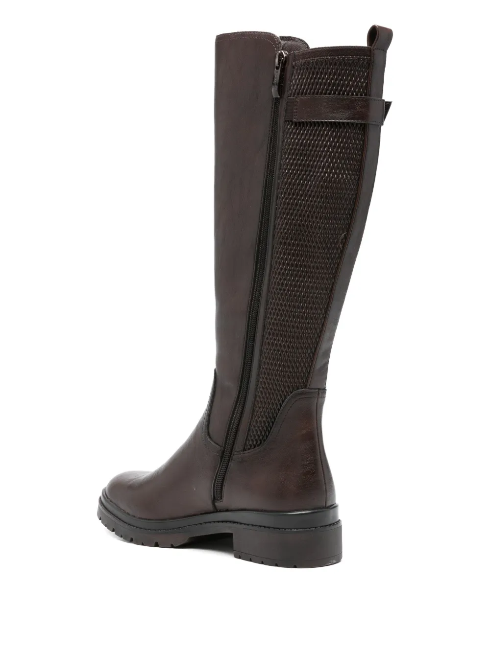 Tamaris Buckle-strap Knee-high Boots In Brown