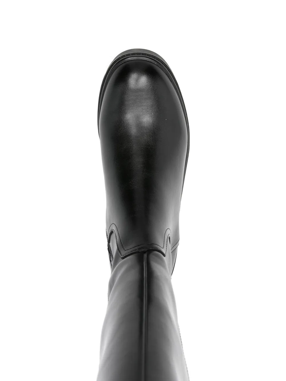 Tamaris Platform Buckle-detail Knee-high Boots In Black