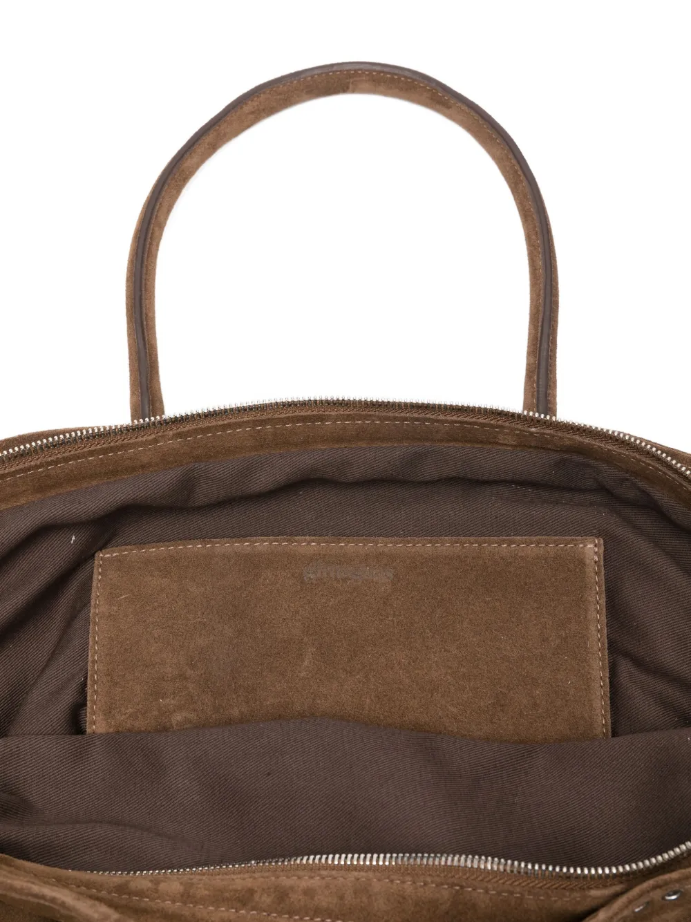 Gimaguas Eyelet-detailing Top-handles Tote Bag In Brown