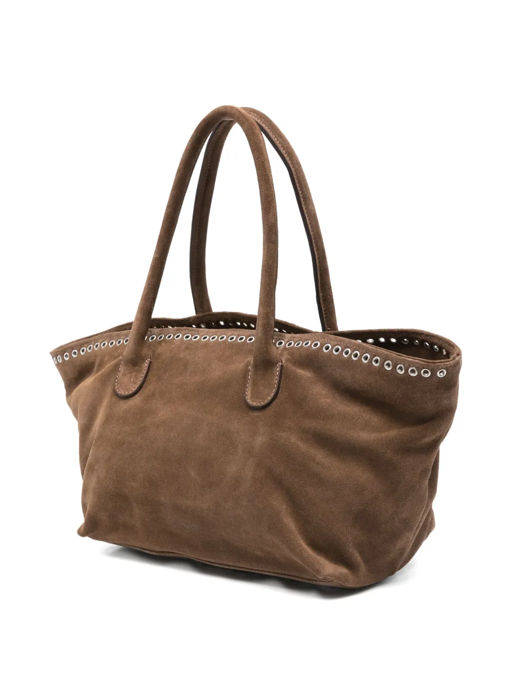 Gimaguas Eyelet-detailing Top-handles Tote Bag In Brown