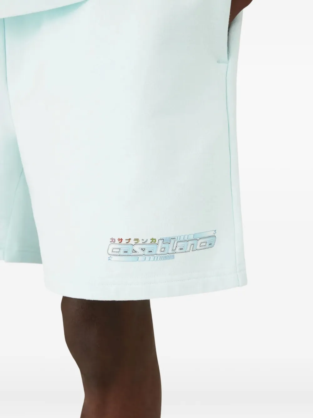 Casablanca Katoenen shorts met trekkoord Blauw