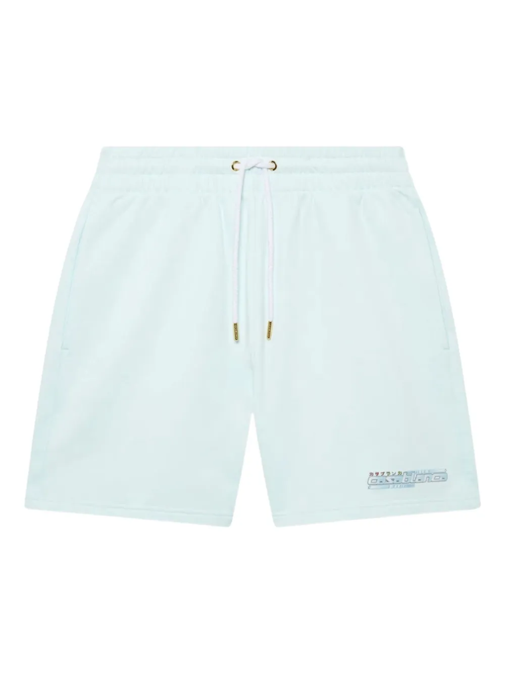 Casablanca drawstring cotton shorts | Blue | Image 1