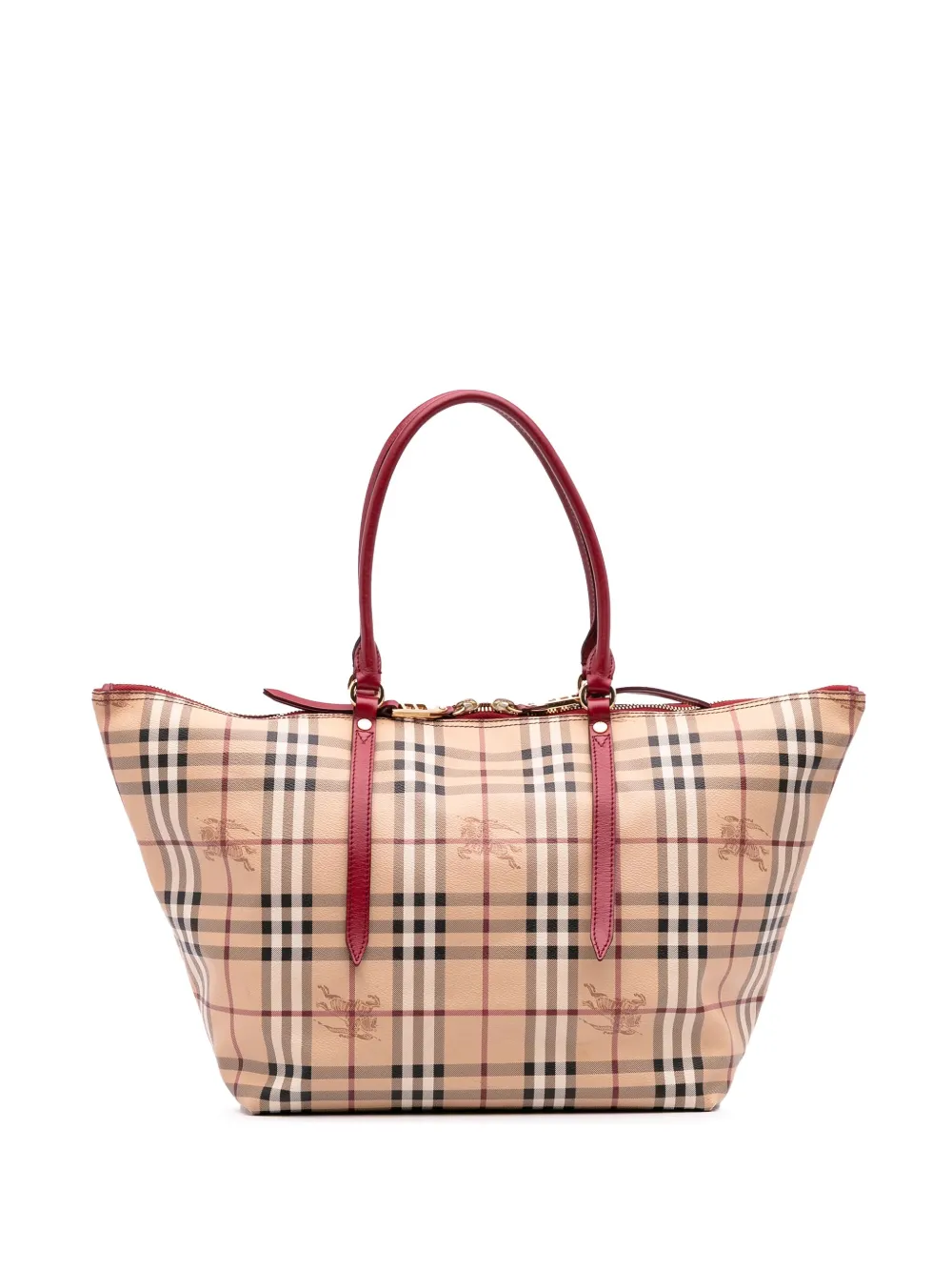 Burberry Pre-Owned 2000-2017 ミディアム ヘイマーケットチェック コーテッドキャンバス ソールズベリー