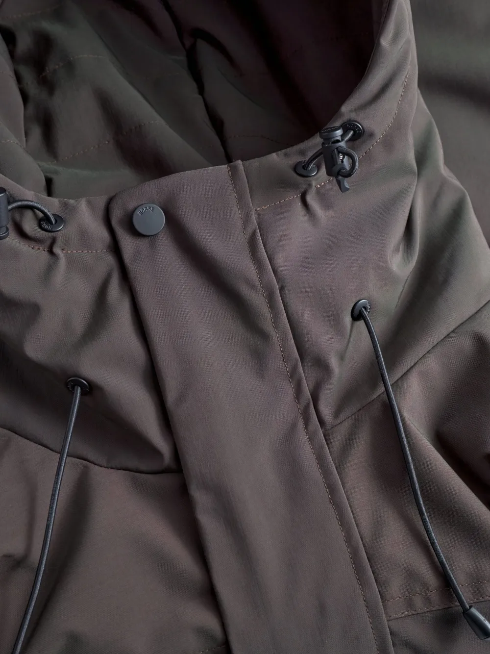 Norse Projects Hooded Pocket Jacket In Brown