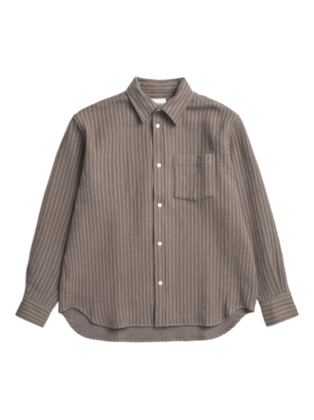 Norse Projects Striped Shirt In Brown