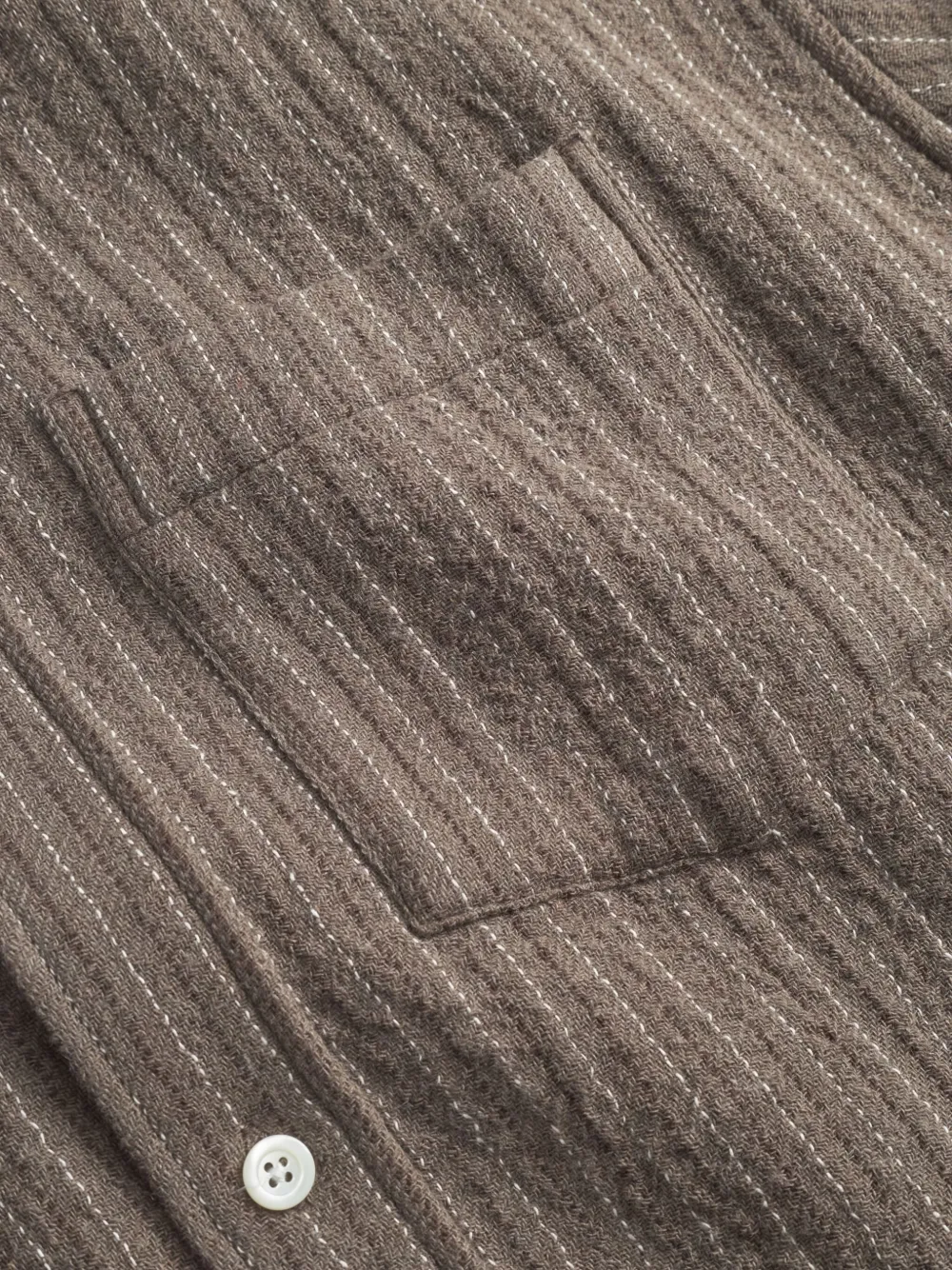 Norse Projects Striped Shirt In Brown