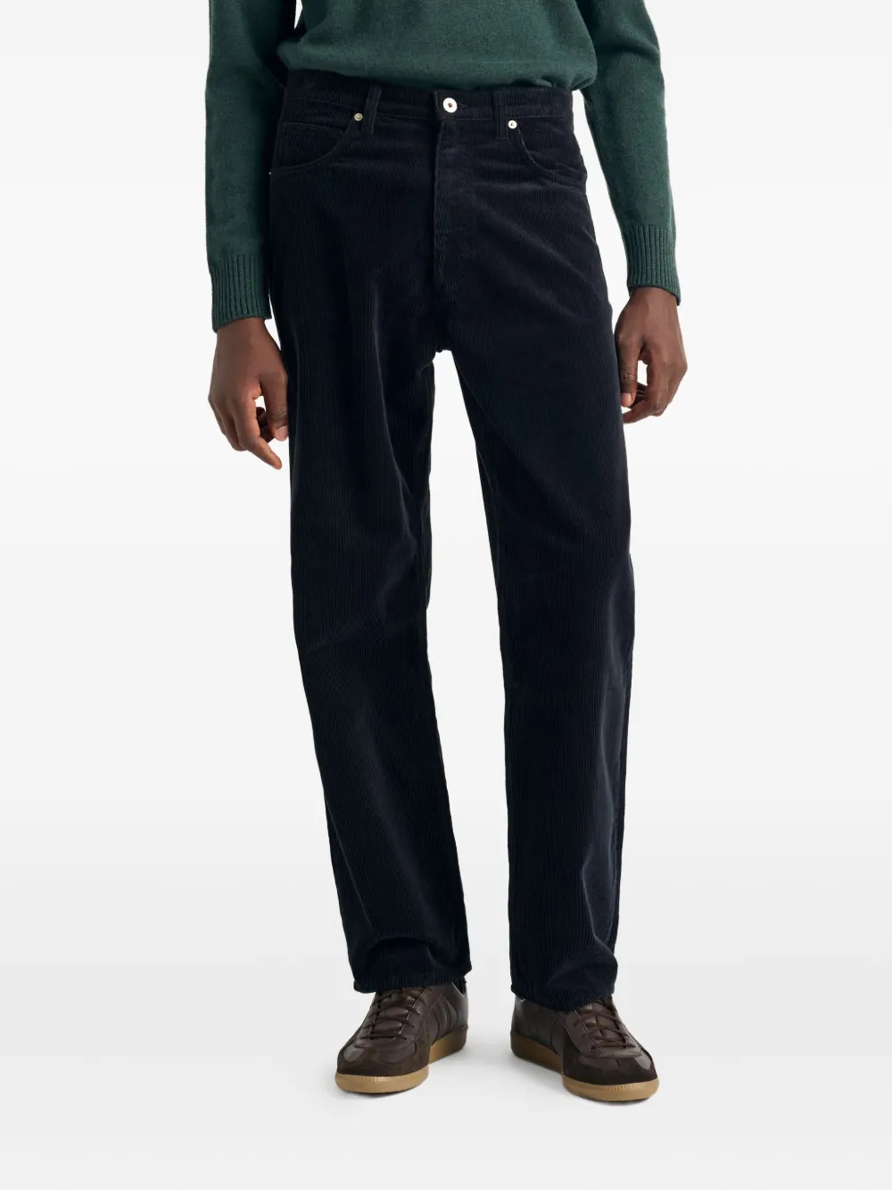 Norse Projects Relaxed Fit Blue Trousers In Heavy Twill In Blue