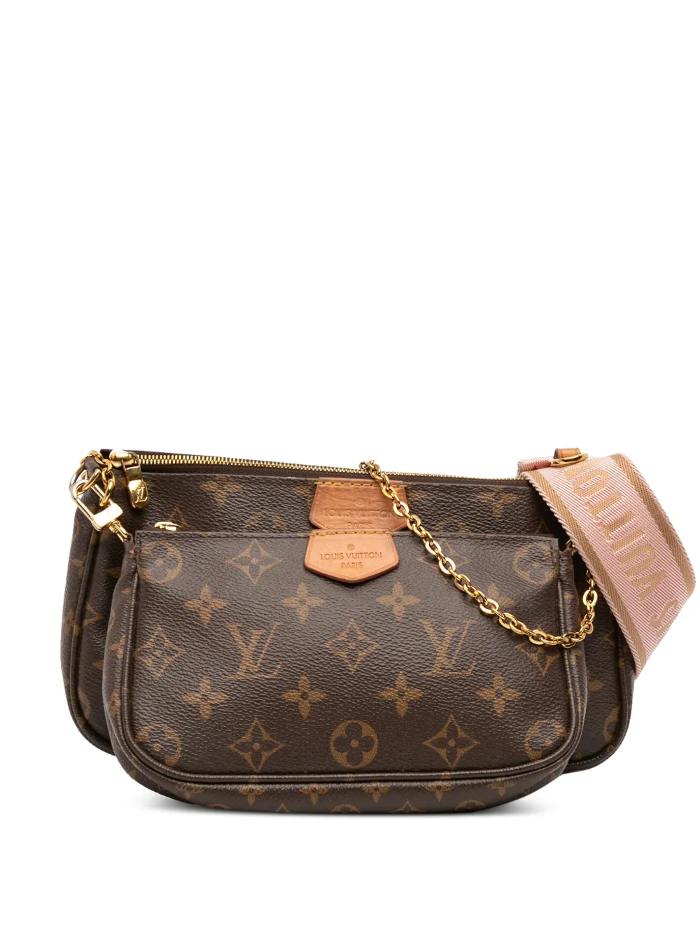 Louis Vuitton Pre-Owned 2021 Monogram Multi Pochette Accessoires satchel | Brown | Image 1