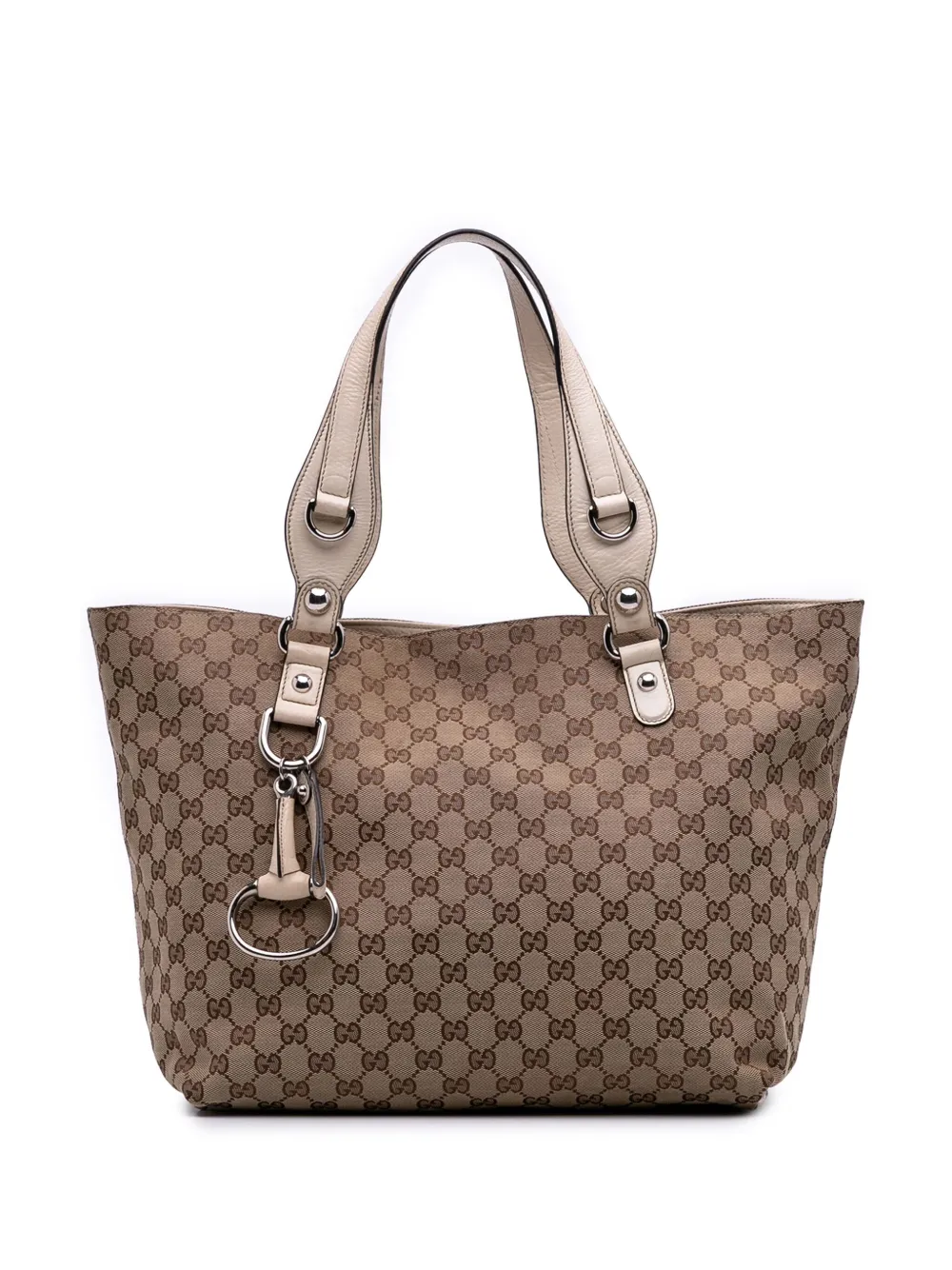 Gucci Pre-Owned 2016-2025 Medium GG Canvas Icon Bit tote bag | Brown | Image 1