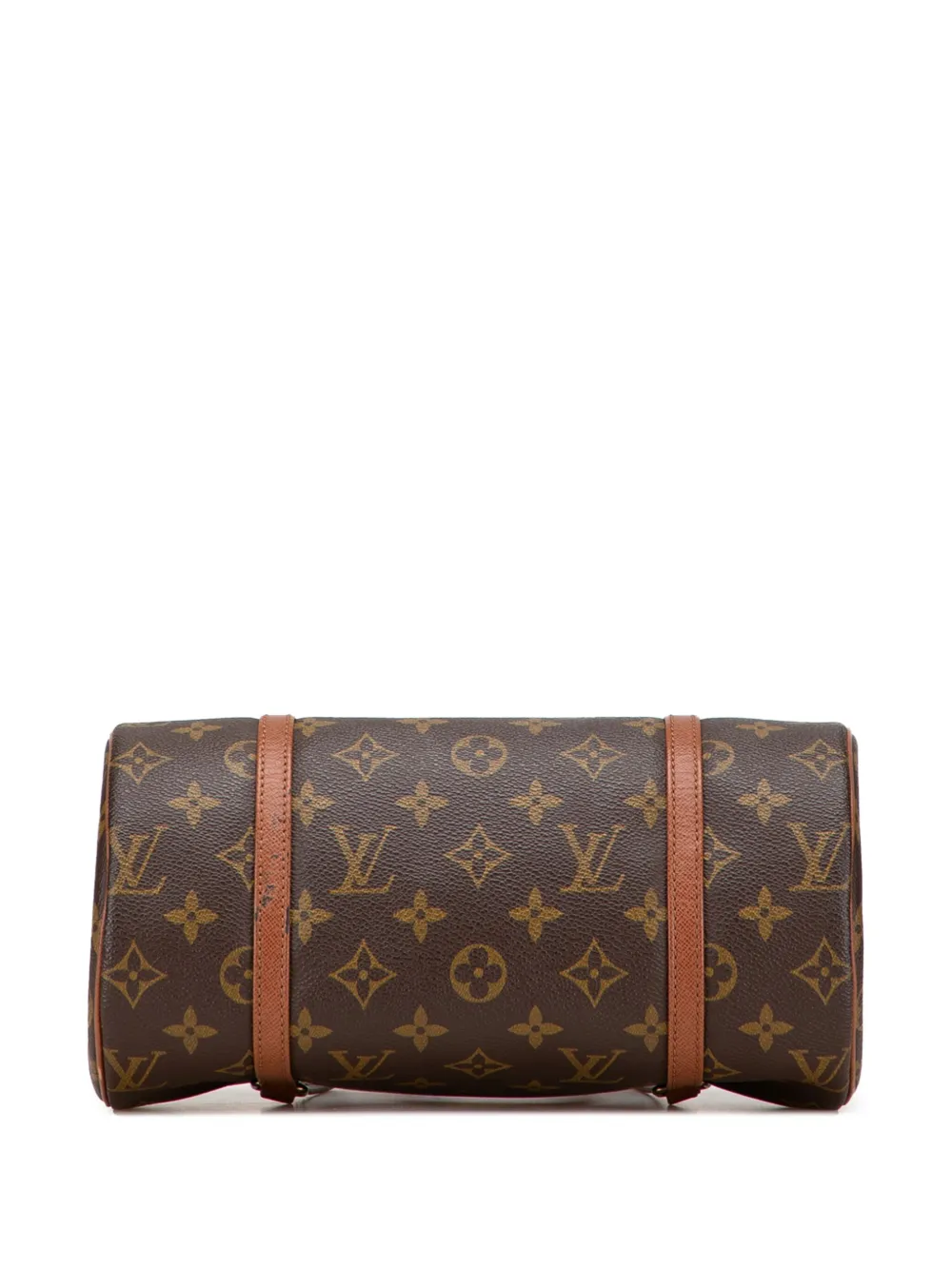 Pre-owned Louis Vuitton 1991 Monogram Papillon 26 Handbag In Brown