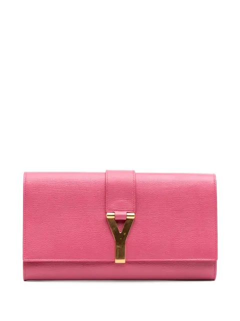 Saint Laurent Pre-Owned 2000-2012 Textured Calfskin Chyc Ligne clutch bag