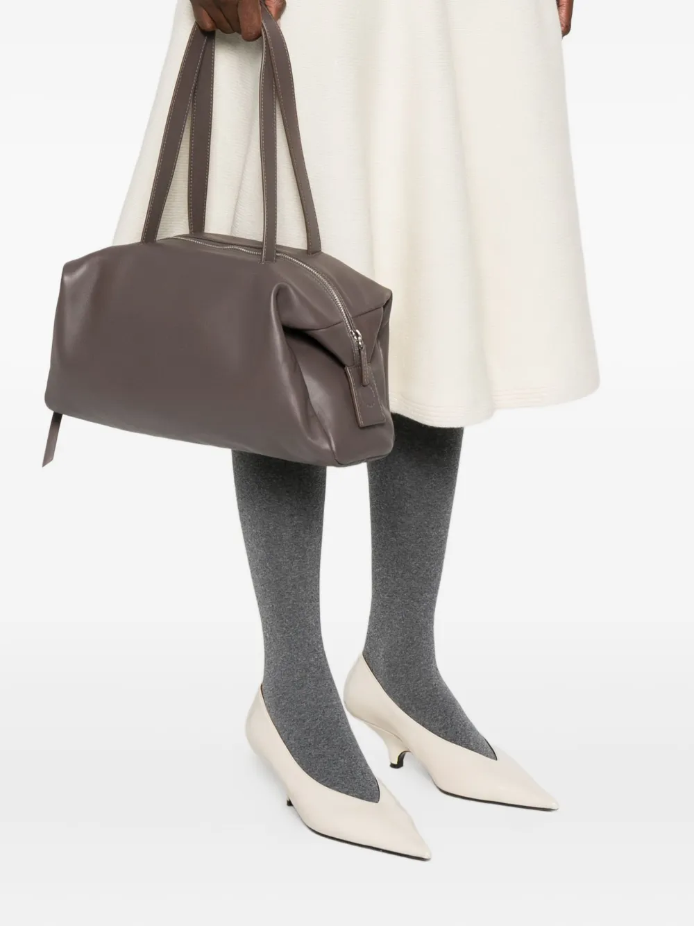 MINO BOSSI leather shoulder bag - Bruin