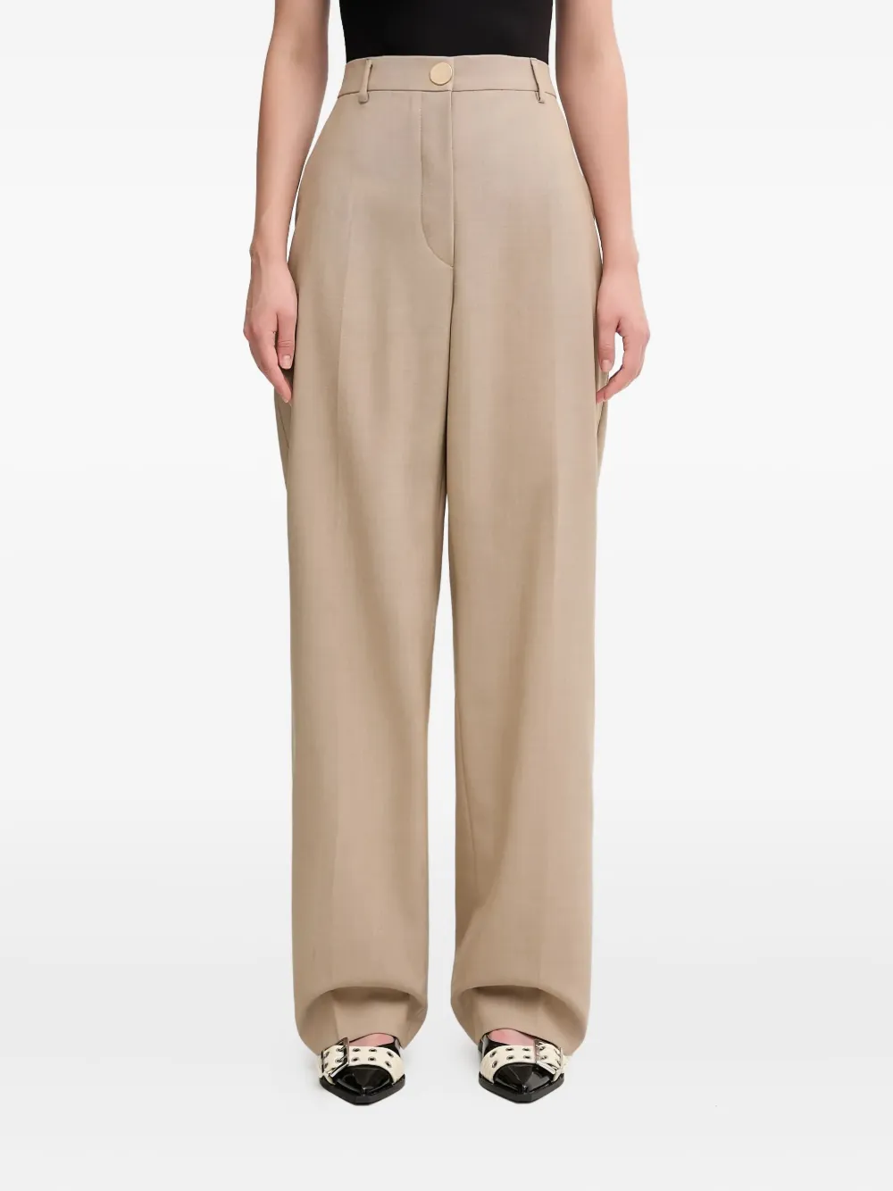 Sportmax buttoned trousers - Beige