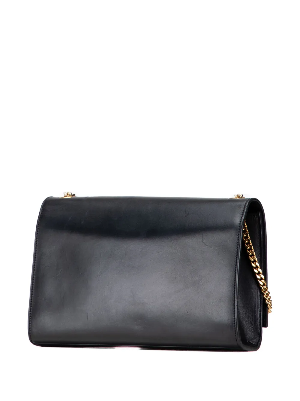  Saint Laurent Pre-owned 2013 Medium Smooth Calfskin Classic Monogram Kate Tassel Crossbody Bag - Black 