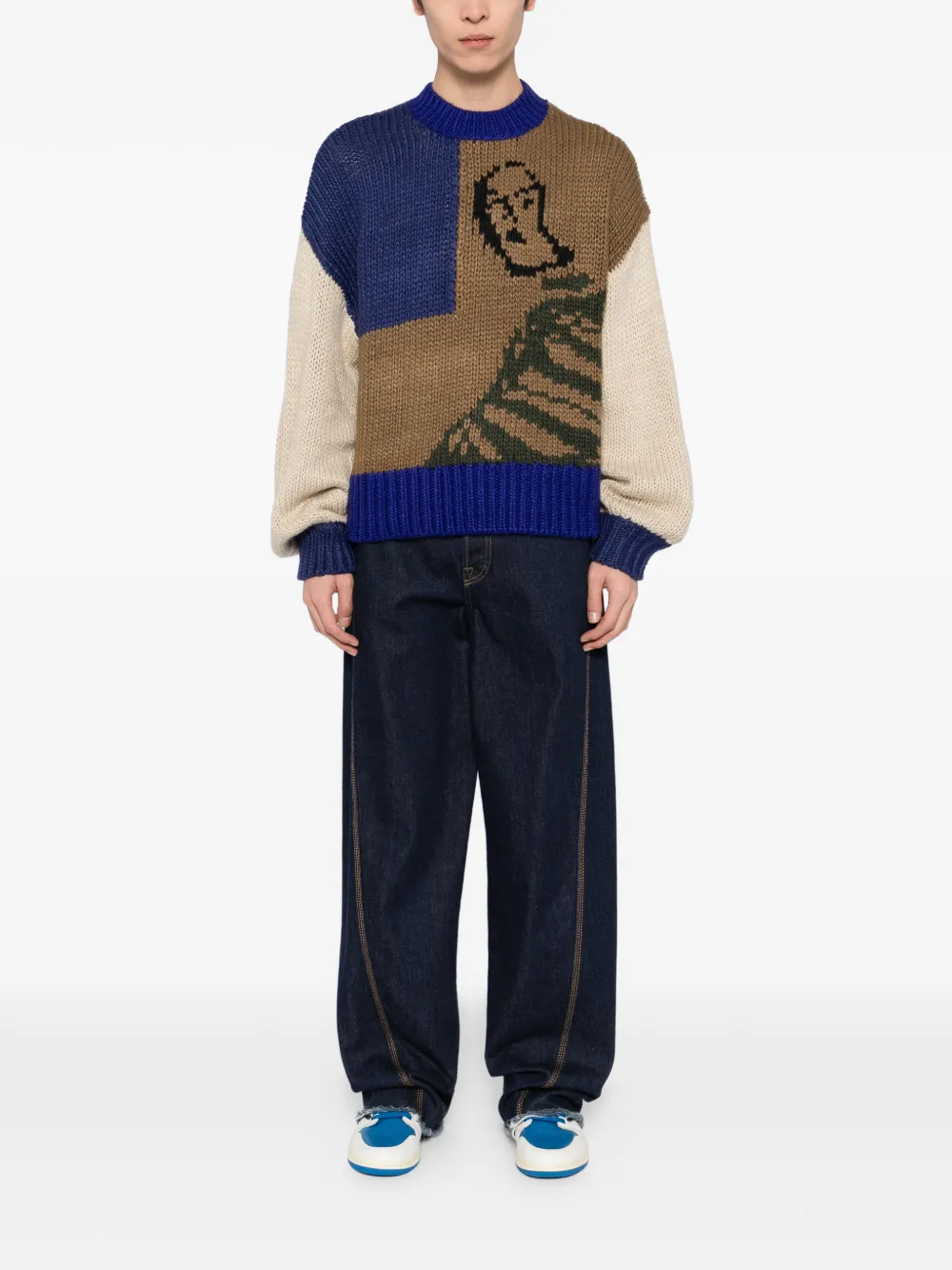  Kidsuper Pull Girl In Stripes - Marron 