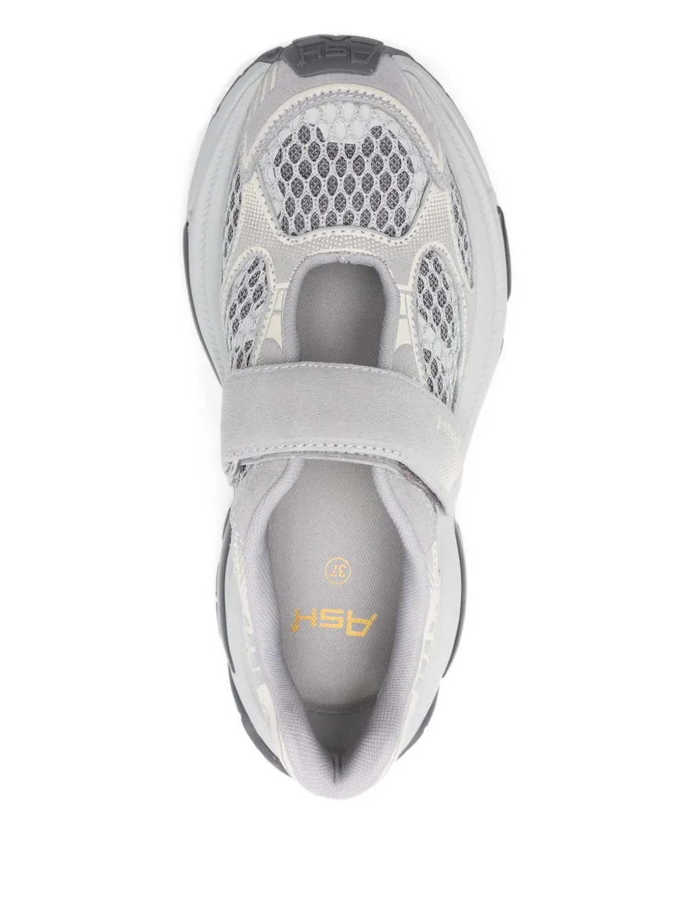 Ash Velcro Strap Sneakers In Gray