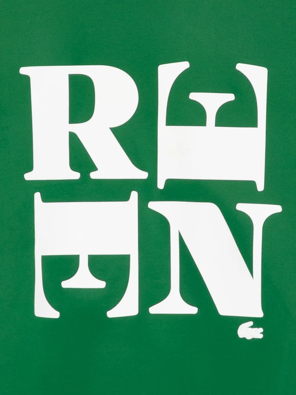 Lacoste T-shirt met grafische print Groen