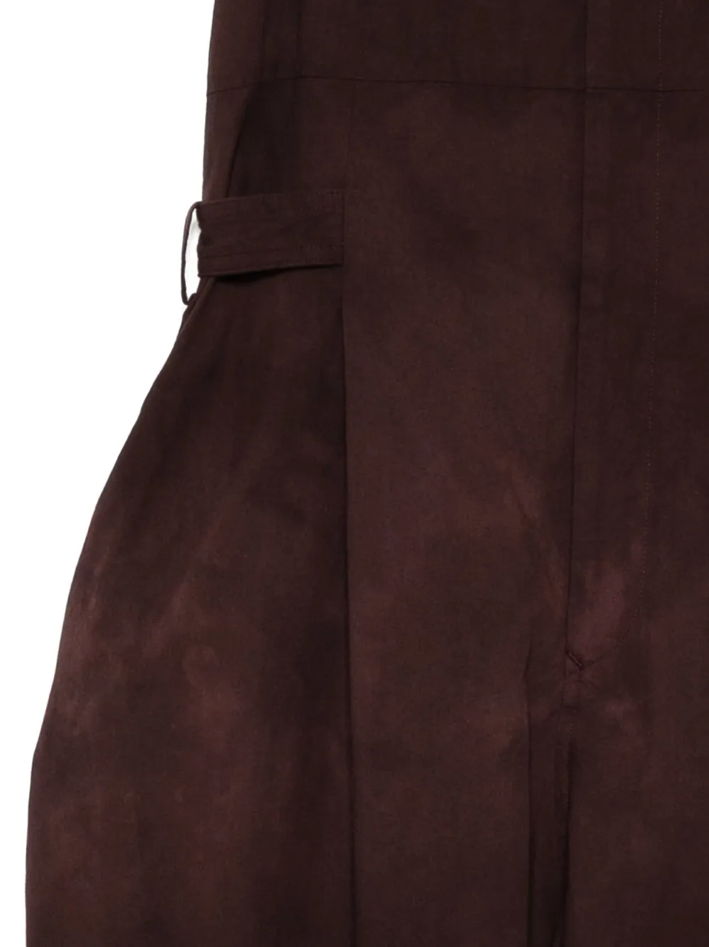 Y's Garment-dyed Jumpsuit In Brown