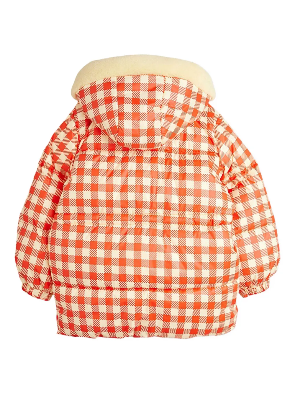 Mini Rodini checked hooded jacket | Padded Jackets | Image 2